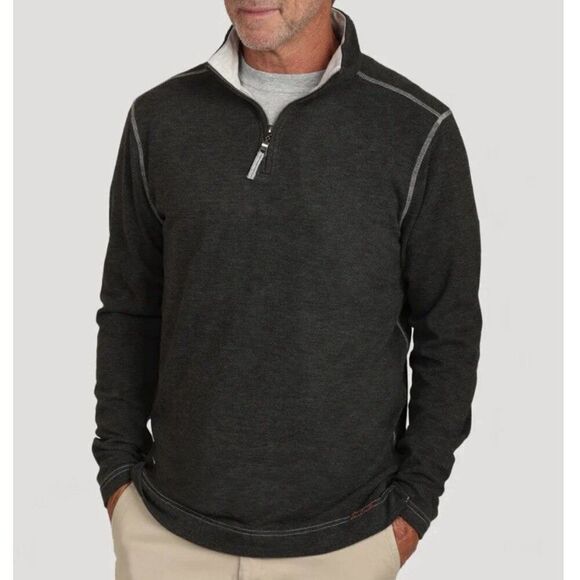 True Grit Pullover XXL Charcoal Daybreak Quarter Zip Warm Winter Outerwear Golf - Picture 1 of 10